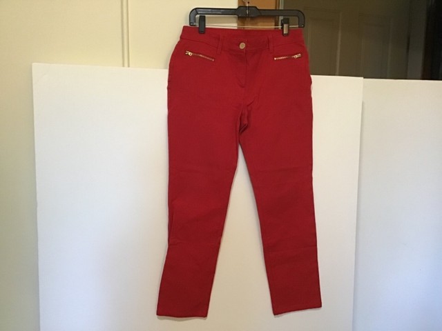 Chico's So Slimming Women's Size 0 Red Ankle Pants VERY NICE!! (#CB42-L) | eBay