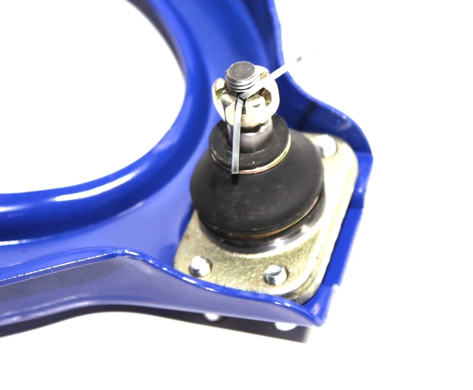 Brazo de inclinación ajustable superior delantero + cubierta apta para 88-91 Civic/88-91 Honda CRX AZUL Foto 2 de 4