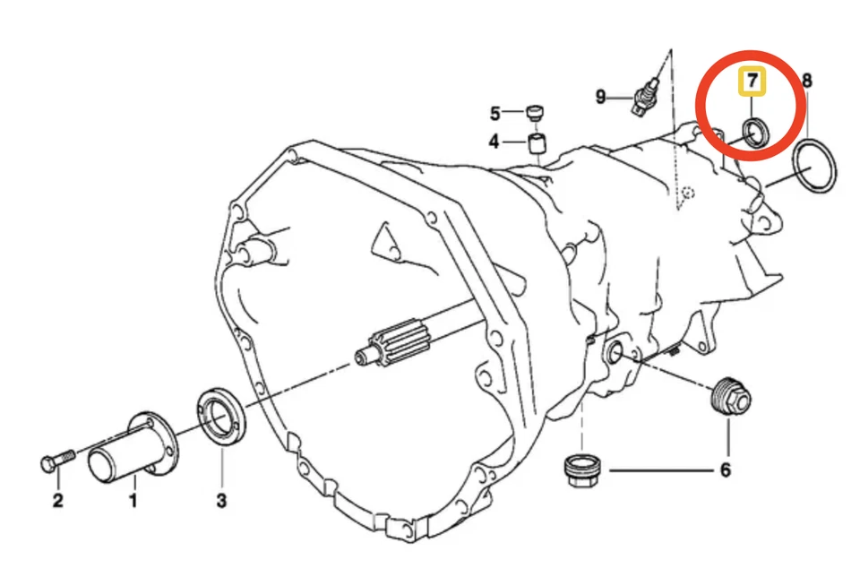 E82 E88 Sello de varilla selector Manual Trans para BMW 135i 125i 118i 128i 23121282394 Foto 2 de 2