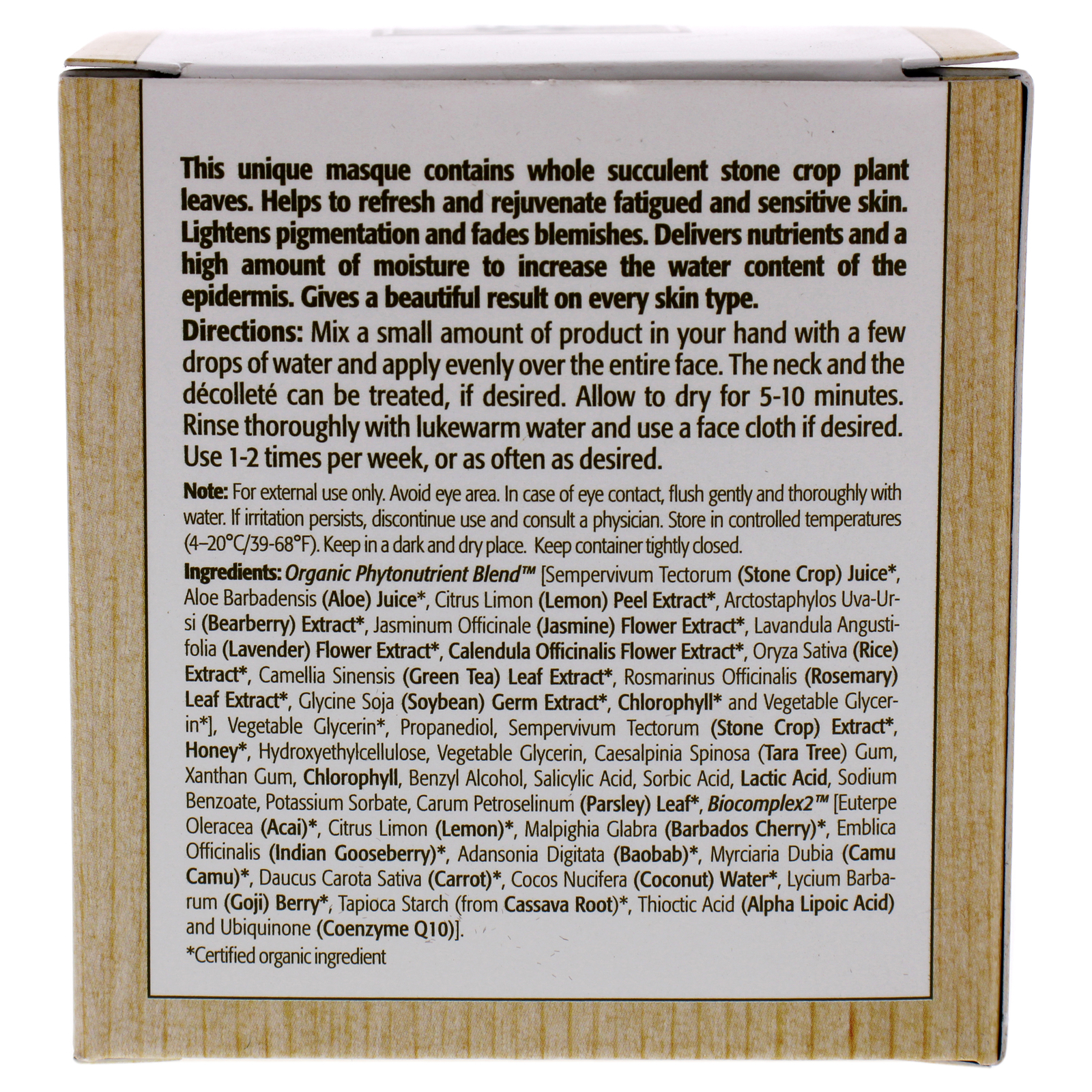 Stone Crop Masque by Eminence for Unisex - 2 oz Masque