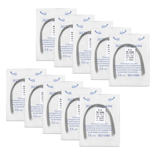 10 bolsas de cables de arco de ortodoncia dental rectangulares activados por calor NITI 14 tipos - Imagen 12 de 44