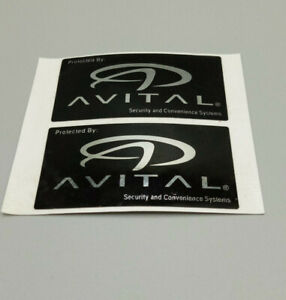 Avital Car Alarm Security Window Stickers Decals
