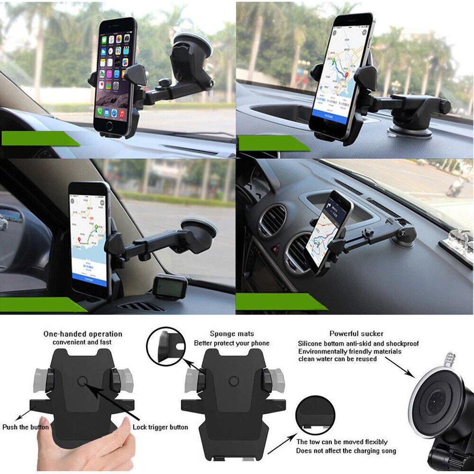 Sucker Cup Support Phone GPS Car Windshield Mount Holder Cradle For Cell Phone - Image 4 of 4