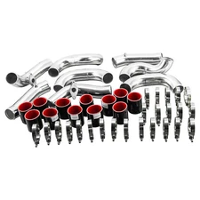 Silver Turbo Intercooler 70mm Piping Kit For 09-15 Nissan GT-R R35 VR38DET VR38