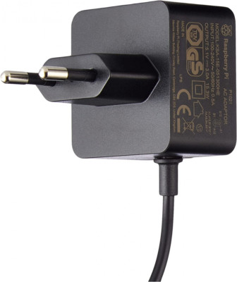 Netzteil für Raspberry Pi 4 | 5,1V 3A USB-C | Schwarz