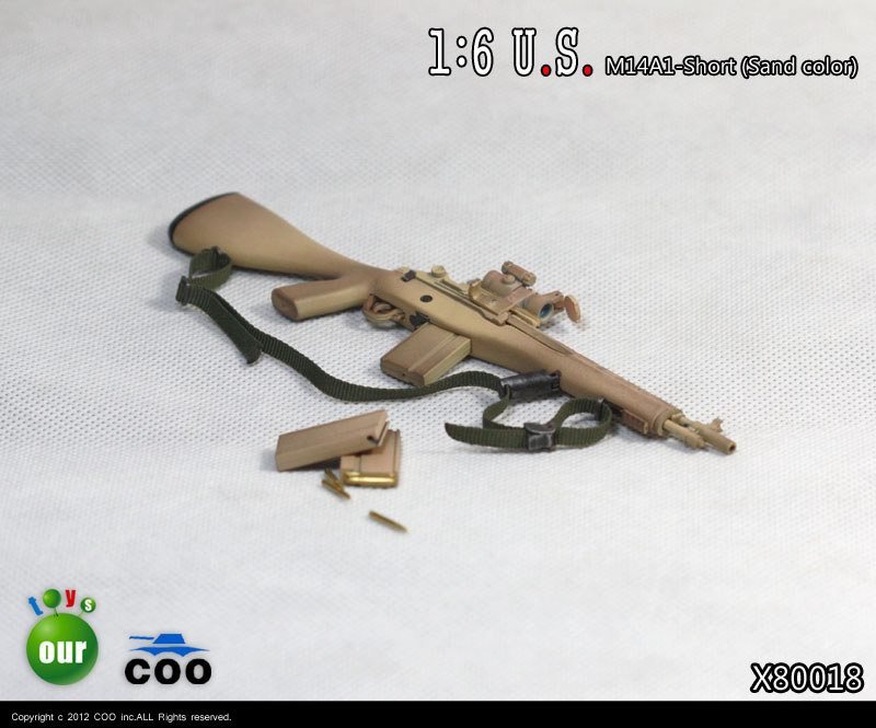 COOMODEL COO US Military Sand M14 DMR & M14A1-Short Sniper Rifle