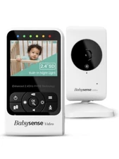 NEW BabySense V24R_US Video Baby Monitor Camera White color image 960 foot range