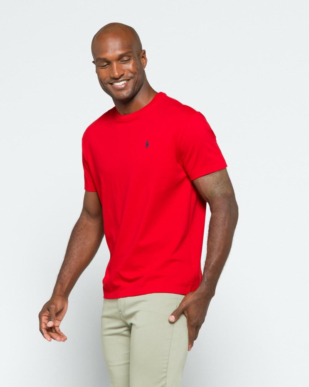 Футболка Polo Ralph Lauren классического покроя с круглым вырезом S 6990₽