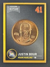 2018 Baseball Treasure Coin Cards - Justin Bour