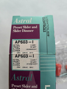 Lightolier AP603-I Slide Dimmer 600W - 3 way 120VAC 60HZ