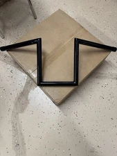 🔥Motorcycle 1" Drag Z-Bar Rise 10" Ape Hanger Gloss Black - NEW