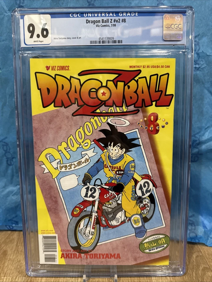 Dragon Ball Z v2 #8 cgc 9,6 primera impresión cómic graduado losa nueva 1999 Foto 2 de 3