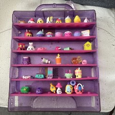 Shopkins 37 figurine miste casuali originali + custodia/scaffale supermercato