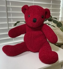 Dan Dee Vintage Christmas Plush Red Teddy Bear
