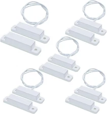 5 Sets Magnetic Contacts Wired Window Door Contact Sensor Magnetic Reed Switch N
