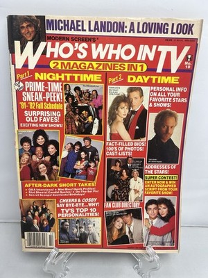 VTG 1991 Modern Screens Whos Who In Star DTV Soap Opera Directory Magazine 04844