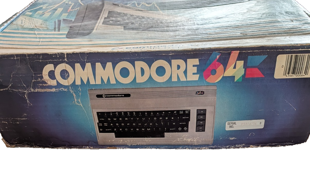 Commodore 64 C64 w/ Original Box, Joystick & PSU – Original Owner
