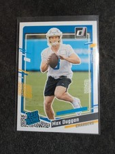 2023 Donruss - Max Duggan Rated Rookie Chargers RC Football Card. rookie card picture