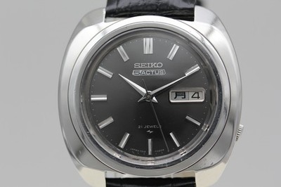 Serviced* Vintage 1970 SEIKO 5 Actus 7019-7010 Black Kanji Automatic Men's Watch