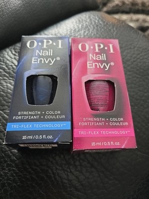 2 x OPI Nail Envy Strengthener Color mit Tri-Flex Technologie 15ml Pink / Night