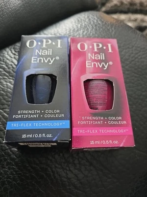 2 x OPI Nail Envy Strengthener Color mit Tri-Flex Technologie 15ml Pink / Night - Bild 1 von 3