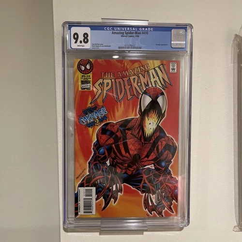 Amazing Spider-Man #410 CGC 9.8 1996 Cosmic Carnage White Pages