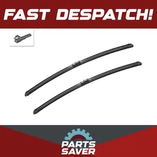 2x Wiper Blades (Pair) Flat / Aero type fits MERCEDES E240 S211, W211 2.6 Front