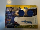2024-25 Bowman University Best Flory Bidunga Dual Patch Auto Yellow /75