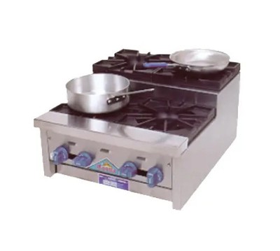 Comstock Castle SUFHP24 24'' Countertop Step-up 4 Burner Gas Hotplate