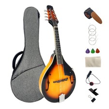 A Style Acoustic Mandolin, 8-String Mandolin Instrument with F-Hole Beginner Kit