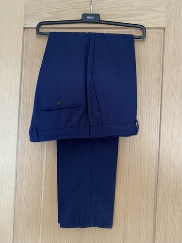 Mens LUXURY HUGO BOSS "HUGE6/GENIUS5" 3 PIECE SUIT In NAVY CHECK 42R *EX-CON* - Picture 9 of 9