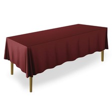 Lann's Linens 70 x 120 Inch Rectangular Tablecloth, Washable Polyester Fabric Ta