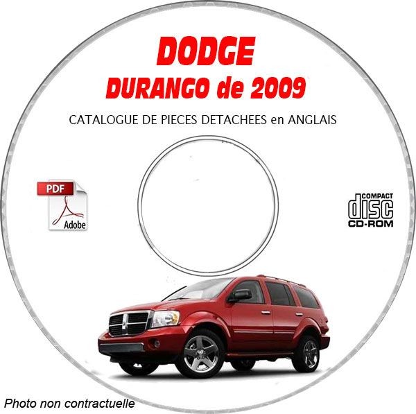 Catalogue de pièces Dodge Durango 2009 sur CD-ROM en anglais