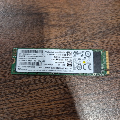 SK Hynix HFS256GD9TNG 256GB SSD PC300 PCle Gen3 x 4 NVMe 80mm
