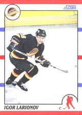 1990-91 Score American #123 Igor Larionov