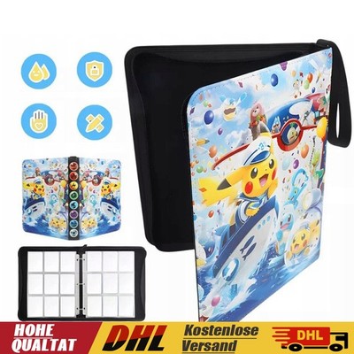 Transparentes Kartenalbum, 900 Pockets, PU-Leder, für Sammel- und Trading Cards