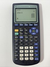 Texas Instruments TI-83 Plus Graphing Calculator - Black W/ Cover TESTED