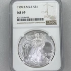 1999 US 1oz Silver Eagle NGC MS69