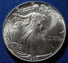 A Better Date 1986 American Silver Eagle 1 Troy Oz .999 Silver First Yr