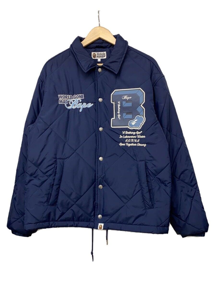 NO WHERE Other Coach Jacket L Polyester Navy 001HJJ8010561