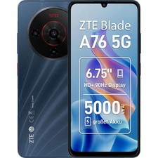 ZTE Blade A76 5G Black 128 GB Black Dual SIM Smartphone Handy Mobiltelefon