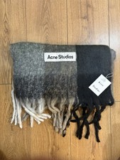 Acne Studios Valley Checked Wool Blend Scarf.Grey, Green, Black. Perfect gift 