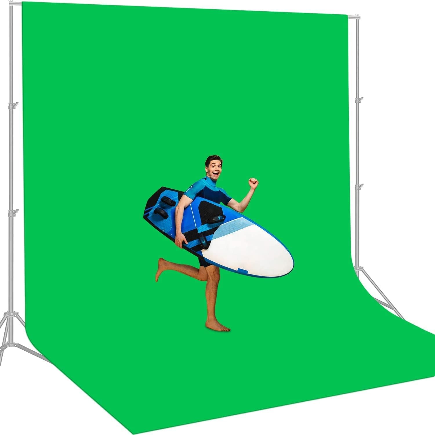 Aimosen 12 X 10 FT Large Green Screen Backdrop for 10 X 12 FT, 