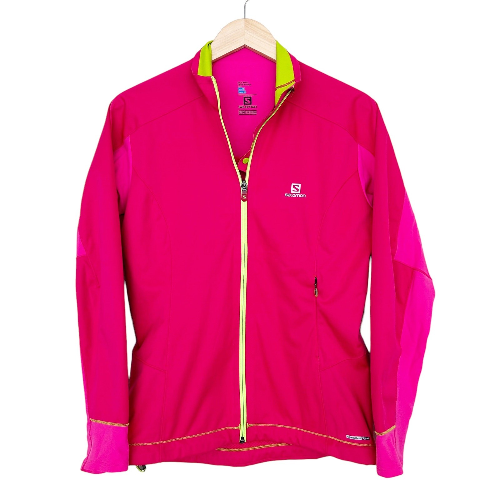 Giacca Salomon rosa soft shell full zip taglia M