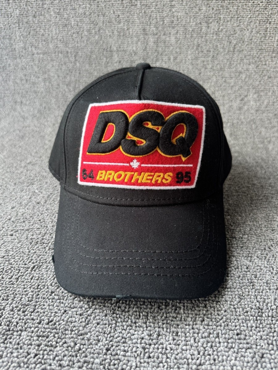 DSQ Brothers Black Baseball Cap Strapback Adjustable One Size Streetwear