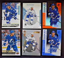 2018-19 Mathieu Joseph Young Guns, Canvas, SP Game Used Auto, Spectrum Fx +2