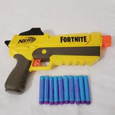 FORTNITE Nerf Sp-L Elite Dart Blaster Pistol Gun 10 Darts TESTED Works