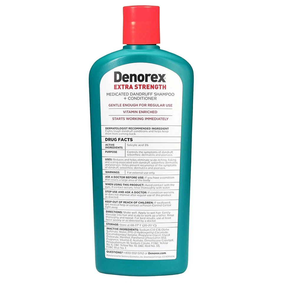 Denorex Extra Strength Anti Dandruff Shampoo & Conditioner Treatment, 10oz - Image 2 of 3
