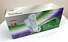 NEW Radio Shack Big Button Trim Phone 43-3222 White Desk /Wall Mountable Corded