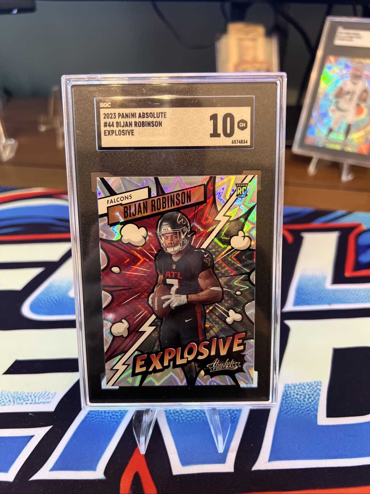 2023 Absolute Bijan Robinson Explosive #44 Gem Mint SGC 10 Rookie RC Falcons